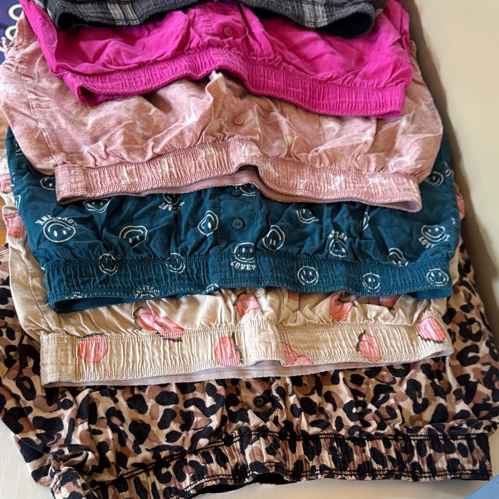 8 PINK Victoria's Secret Multicolor Pajama Shorts Collection